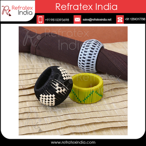 Vente directe usine : Anneaux de serviette en rayonne élégants faits à la main pour la décoration de table, idéaux pour la restauration, l'hôtellerie et les événements (export) - Product Image 6