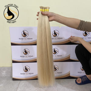 Cabello humano 100% sin procesar, Color rubio 613 de Vietnam, doble virgen, Remy, mechones de tejido de cabello ucraniano, venta al por mayor - Product Image 5