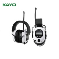 Protège-oreilles électroniques certifiés CE/ANSI LCD AM/FM, qualité supérieure, bon prix, Protection auditive HP-53K