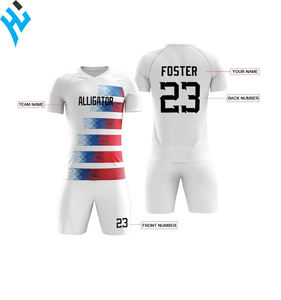 Top tendance 100% Polyester sublimation vêtements de sport Logo personnalisé Service Oem emballage personnalisé pour hommes uniforme de football - Product Image 3