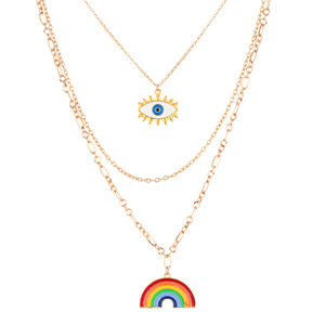 Venta caliente collar de abalorio de Luna multicapa para mujer nueva llegada cadena gruesa chapada en oro joyería de moda Hip Hop - Product Image 3