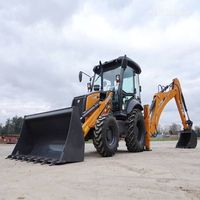 Großhandel Hochleistungs-JCB Case 770 Baggerlader 9 Tonnen Nennlast Radlader Leistungsstarker Motor Pumpenlager Gebrauchter Schaufelaufsatz