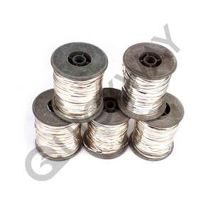 Lazos trenzados de lingotes planos Makaish bordados de alambre de plata y oro para base de tela de uso masón - Product Image 3