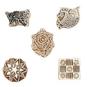 บล็อกไม้พิมพ์ลายดอกไม้ - Product Image 2