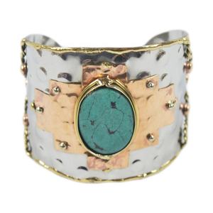 Factory Brass Metal Design <b>Handcuff</b> With Shiny Finishing Design Bracelet Best for Wedding and Parties Women Jewelry Good Design - Product Image 3