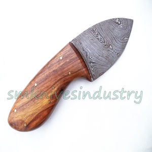7นิ้วมือที่กำหนดเองทำดามัสกัสใบมีดไม้ธรรมชาติจับมีดถลอกหนัง (Smk1288) - Product Image 6