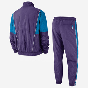 2020 costumes de piste d'échauffement de sport doublés pour hommes avec logo personnalisé vêtements de football de football à motif solide - Product Image 2