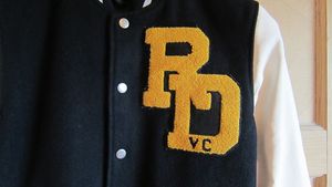 Veste professionnelle personnalisée avec manches en cuir, bon marché - Product Image 2