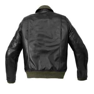 Chaquetas de piel de oveja supercálidas con cremallera para hombre, chaqueta profesional de moto para invierno - Product Image 2