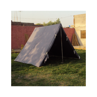 Tente en toile de coton de haute qualité 300g petite 4 saisons 2000-3000mm étanche une chambre équipement pour Camping d'hiver vert Olive