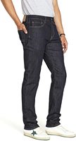Moda Casual sólido transpirable recto Denim Jeans para hombres