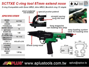 APLUS SC77XE,แหวนหมูสำหรับเบาะรถยนต์,จมูกยาว87มม.,ขนาดปิด7.9มม. ถึง11มม - Product Image 2