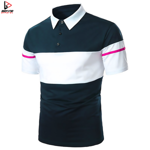 OEM ODM Hombres de alta calidad 100% algodón bordado para Polos de manga corta de negocios Golf camisa de talla grande de lona de verano - Product Image 6