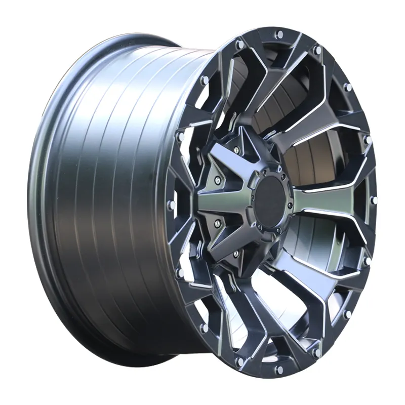 Offroad 4X4 alloy wheel 17X9.0 20X9.0 5x127 5x139.7 5x150 Black similar Dune D524 suit F150