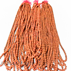 De una sola capa de madera Mala Rudraksa orgánico collares Natural hecho a mano al por mayor precio de 50 piezas envío gratis por vía aérea - Product Image 3