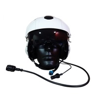 Casco de Aviación Jupitor de Fibra de Carbono, Ligero, Protección Facial Completa, Cierre Doble D, Visera Doble, JTHGU-55PPJY Fighter
