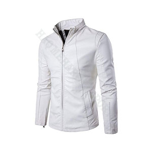 Blouson en cuir PU homme, tenue d'automne décontracté, pour motard, moto, - Product Image 1