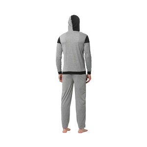 Ensemble de survêtement et de survêtement à motif solide et lourd pour hommes, vêtements de jogging unis - Product Image 6
