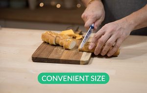 Acacia Wooden Thin Kitchen Cutting Boards with Round Hole Chopping Board for Vegetables Meat Cheese Fruit Food Serving Platter - Product Image 3
