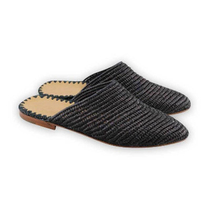 รองเท้าแตะRaffiaธรรมชาติ,มือทอธรรมชาติRaffia Babouche - Product Image 1