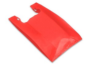 Bolsa de plástico roja personalizada para camisetas y bolsitas de plástico, con logos y bolsas de transporte - Product Image 2