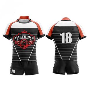 Polo de bonne qualité sublimation, uniforme de sport à rayures personnalisées pour hommes, kits de rugby et jersey à vendre, - Product Image 1
