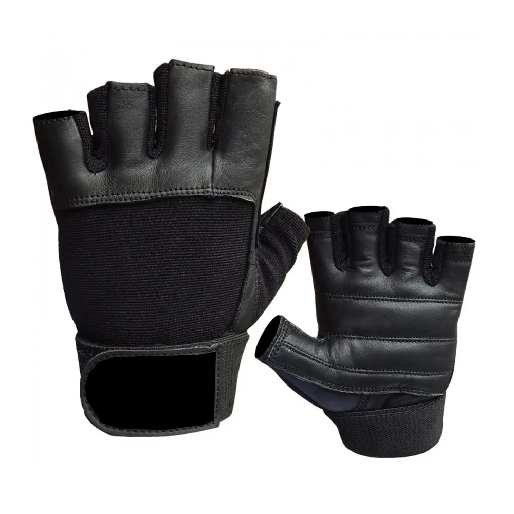 Top Quality Weight Lifting Gloves Leather/Neoprene Made Fitness Gym Gloves With Wrist Support For Men and Women