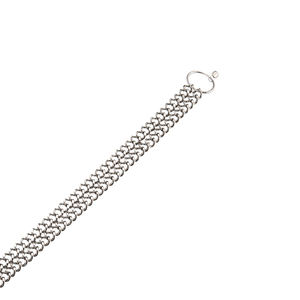 Quality Stainless Steel 304 Double Row Wholesale Pet Chain <b>Collar</b> <b>Dog</b> <b>Slip</b> Choke Chain 2 End O-ring - Product Image 2