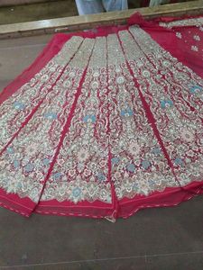 INDIAN/PAKISTANI BEAUTIFUL <b>TOP</b> LEHENGA DRESS Embellished DABKA, ZARI work for Wedding @ 2022 - Product Image 2