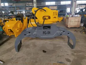 DHG--02, 4 -- 6 Ton Penggali Hidrolik Kayu Grapple Berputar Grapple Log Grapple Grab