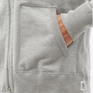 Sweatshirts à capuche avec logo personnalisé et fermeture éclair grande taille en coton pour hommes - Product Image 4