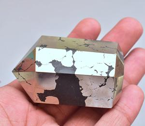 หินควอตซ์แร่ไพไรต์,ผลึกแร่ไพไรต์หินช่วยบำบัด Hematite Crystal Tower สำหรับตกแต่งบ้าน - Product Image 3