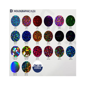 Coreano de transferencia de calor Flex Dae Ha holográfica Flex brillante 3D efecto y de impresión de la sublimación en la superficie de la flex - Product Image 4
