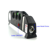 Règle de mesure linéaire, lignes transversales 8ft niveau Laser de nivellement Pro 3 outils