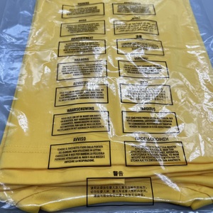 Al por mayor personalizado reciclado de embalaje transparente de bolsas de polietileno transparente con la asfixia de advertencia - Product Image 6