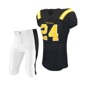 ชุดฟุตบอลเยาวชนระบายอากาศได้ดีออกแบบได้ตามต้องการมีตัวเลือกขนาดใหญ่พิเศษอุปกรณ์ฟุตบอลอเมริกันใหม่ - Product Image 1