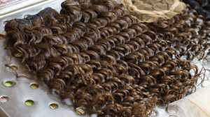 Perruques brésiliennes naturelles Remy, cheveux humains, frisés, bruts, Deep Curly, trame de cheveux indiens, lace Closure frontal, pour la fête - Product Image 6