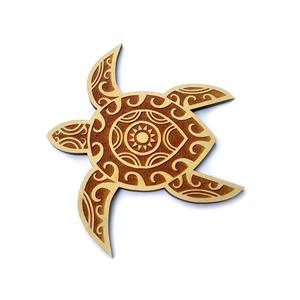 Madera de pino con diseño grabado a láser, grabado láser, recorte de tortuga, diseño personalizado, forma y tamaño, decoración del hogar, arte, Feng Shui, tallado - Product Image 2