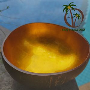 ชามมะพร้าวเคลือบเงาเวียดนาม ชุดชามมะพร้าวเคลือบเงา/ทำมือ ชามเปลือกมะพร้าวเคลือบเงาเวียดนาม - Product Image 4