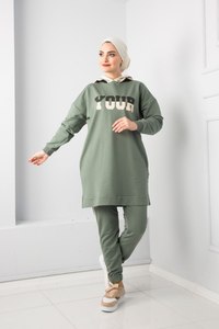 Nouvelle saison femmes survêtement à capuche vêtements islamiques Abaya caftan dubaï arabe musulman islamique mode turc qualité - Product Image 3