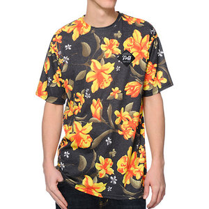 เสื้อยืดผู้ชายแบบสั่งทำ เสื้อยืดพิมพ์ลาย คอกลม เสื้อยืดคุณภาพสูง เสื้อลำลองผู้ชาย ลายดอกไม้แบบสั่งทำ เสื้อยืดแขนสั้นผู้ชาย - Product Image 2