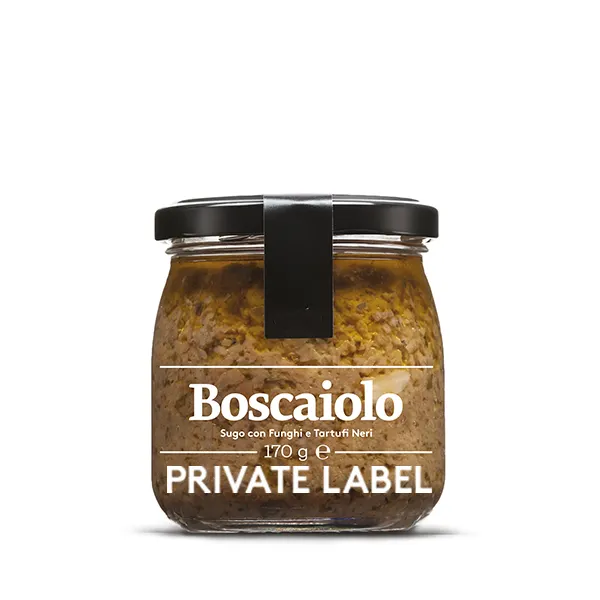 Private Label OEM Boscaiolo Sauce with mixed mushrooms and black truffle for wholesalers