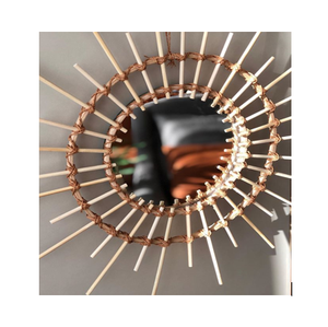 Écologique nouveau STYLE miroir en rotin toutes les tailles pour la décoration de la maison avec le meilleur prix du VIETNAM//Rachel: + 84896436456 - Product Image 3