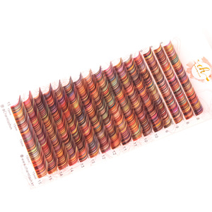 Corée fait à la main brun extensions de cils individuels 0.15mm mince BC Curl fournitures de gros avec boîte d'emballage - Product Image 5
