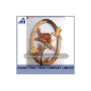 Hot Item 2024 Wooden Crafts and <b>Wall</b> <b>Signs</b> Home Office Decoration Natural Wood Color Carved Folk Art Contact +84 961 005 832 - Product Image 3