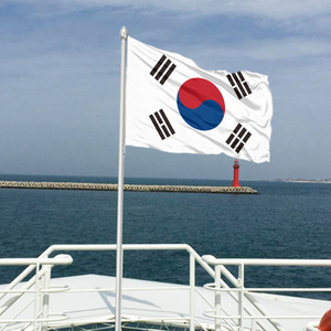 2026年韩国国旗 100%涤纶足球队旗帜 3*5英尺 韩国披肩旗 汽车罩 - Product Image 3