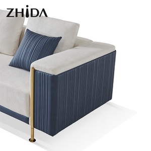 Set <span class=keywords><strong>Completo</strong></span> di Divani Contemporanei di Lusso Leggero per Soggiorno Familiare di Zhida - Product Image 4
