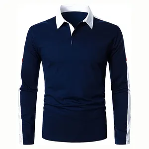 Professional manufactured new arrivals low MOQ Polo shirt long Sleeve men sublimation Shirts new design high quality Polo shirt