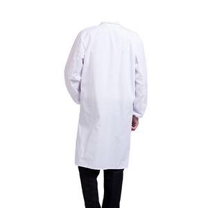 L'hôpital professionnel frotte les uniformes confortables 100% coton vêtements de travail médicaux Satin blanc manteaux de laboratoire et vêtements de médecin - Product Image 5