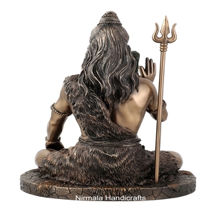 Estatua de Shiva de Poliresina, Figura del Dios Hindú Shiva, Ídolo Decorativo Mahadev, Estatua de Bholenath, Ídolo de Shiva de la Bendición - Product Image 3
